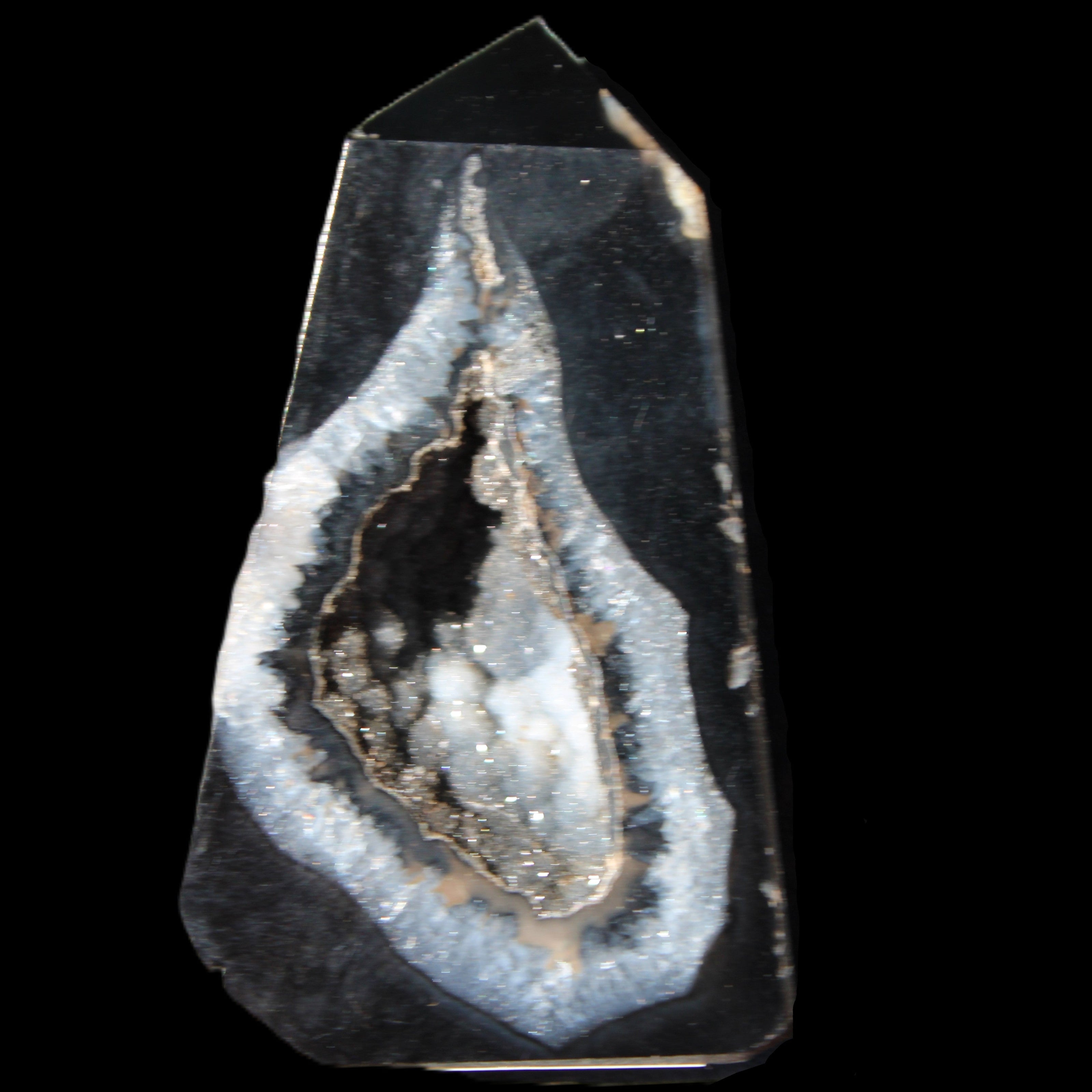 Onyx Agate wand 68*40*9mm 64g in sunlight - Rocks and Things Store