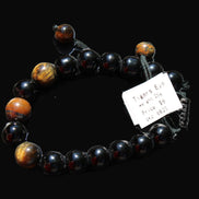 Tiger Eye Bracelet string adjustable bangle 25g in sunlight - Rocks and Things Store