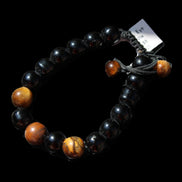 Tiger Eye Bracelet string adjustable bangle 25g in sunlight - Rocks and Things Store