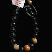 Tiger Eye Bracelet string adjustable bangle 25g in sunlight - Rocks and Things Store