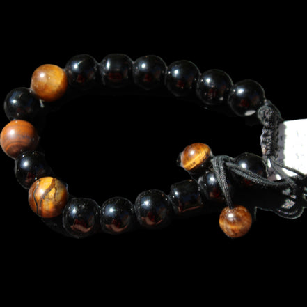 Tiger Eye Bracelet string adjustable bangle 25g in sunlight - Rocks and Things Store