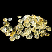 Citrine 41 tiny drilled beads in bright sunshine - Rocks and Things Store