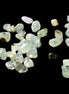 Prehnite 32 tiny drilled beads in bright sunshine - Rocks and Things Store