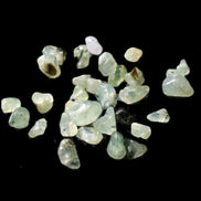 Prehnite 32 tiny drilled beads in bright sunshine - Rocks and Things Store