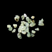 Prehnite 32 tiny drilled beads in bright sunshine - Rocks and Things Store