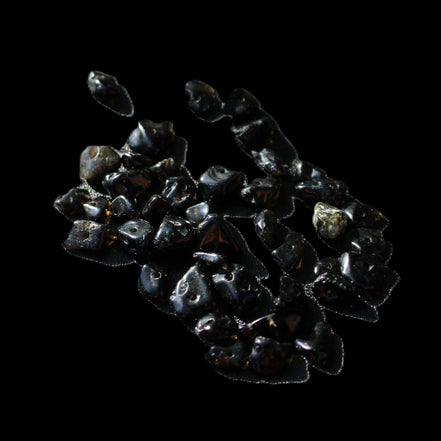 Tiny drilled beads for bracelet/necklace Black and White 10g in sunlight - Rocks and Things Store