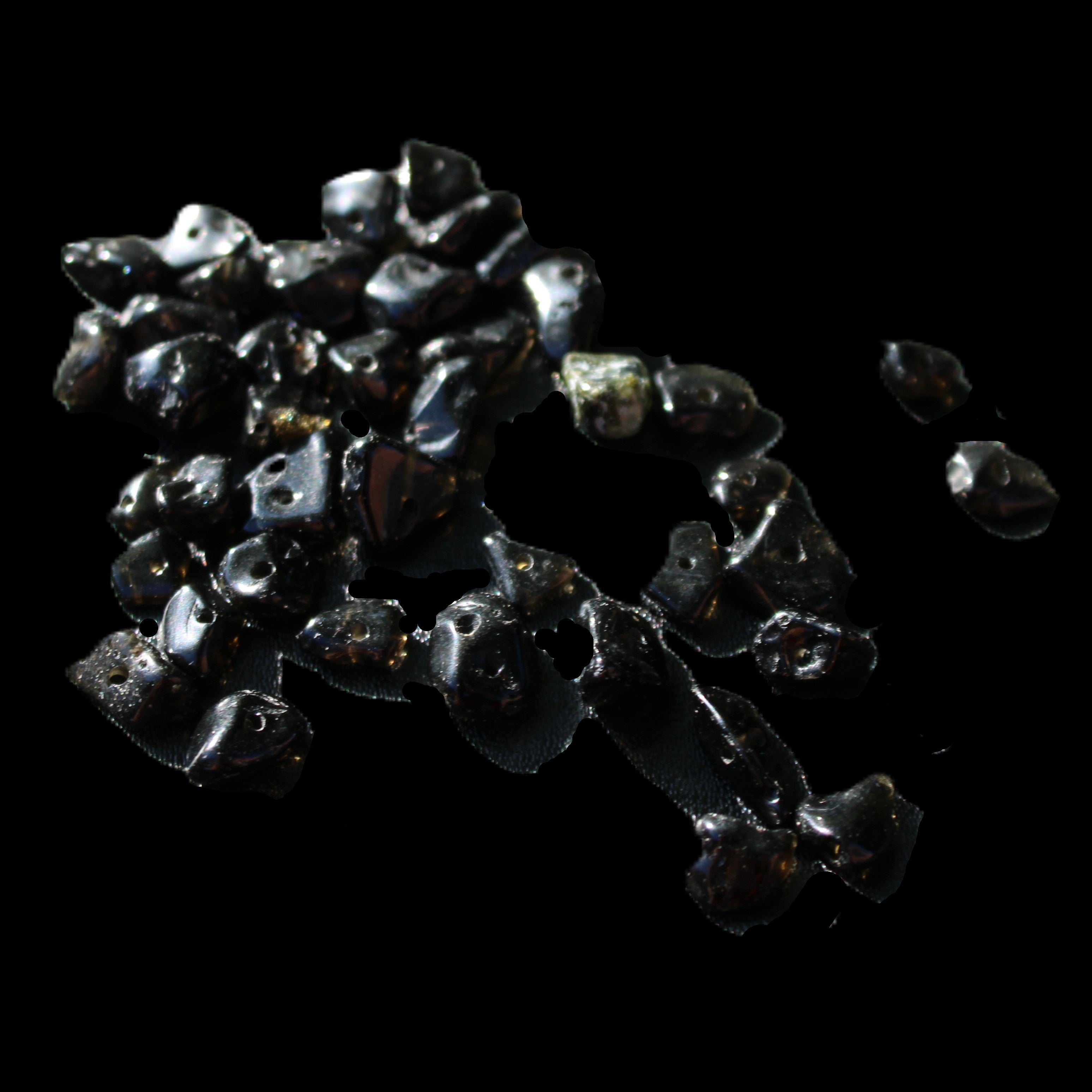 Tiny drilled beads for bracelet/necklace Black and White 10g in sunlight - Rocks and Things Store