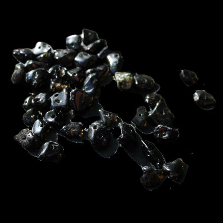 Tiny drilled beads for bracelet/necklace Black and White 10g in sunlight - Rocks and Things Store