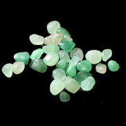 Aventurine 30 tiny drilled beads in bright sunlight - Rocks and Things Store