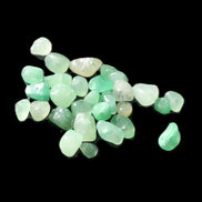 Aventurine 30 tiny drilled beads in bright sunlight - Rocks and Things Store