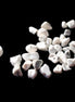 Tiny drilled beads for bracelet/necklace Black and White 10g in sunlight - Rocks and Things Store