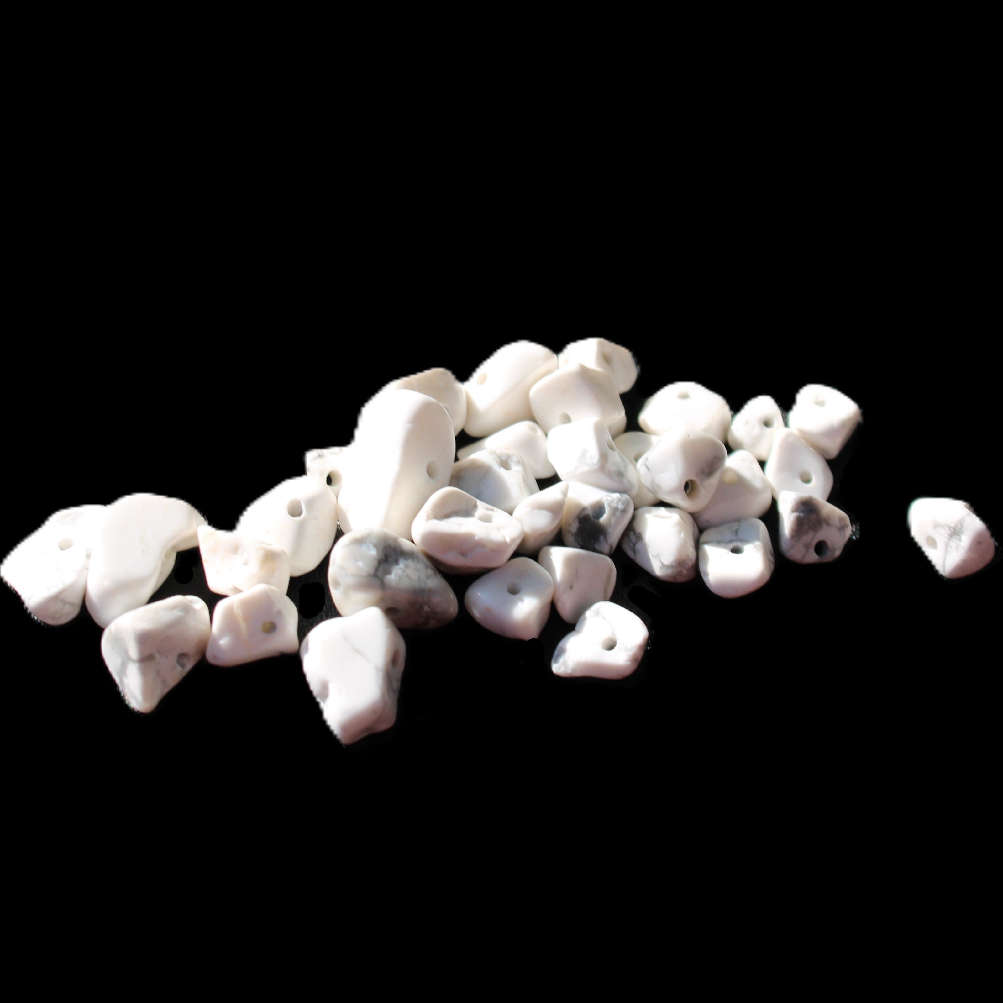 Tiny drilled beads for bracelet/necklace Black and White 10g in sunlight - Rocks and Things Store