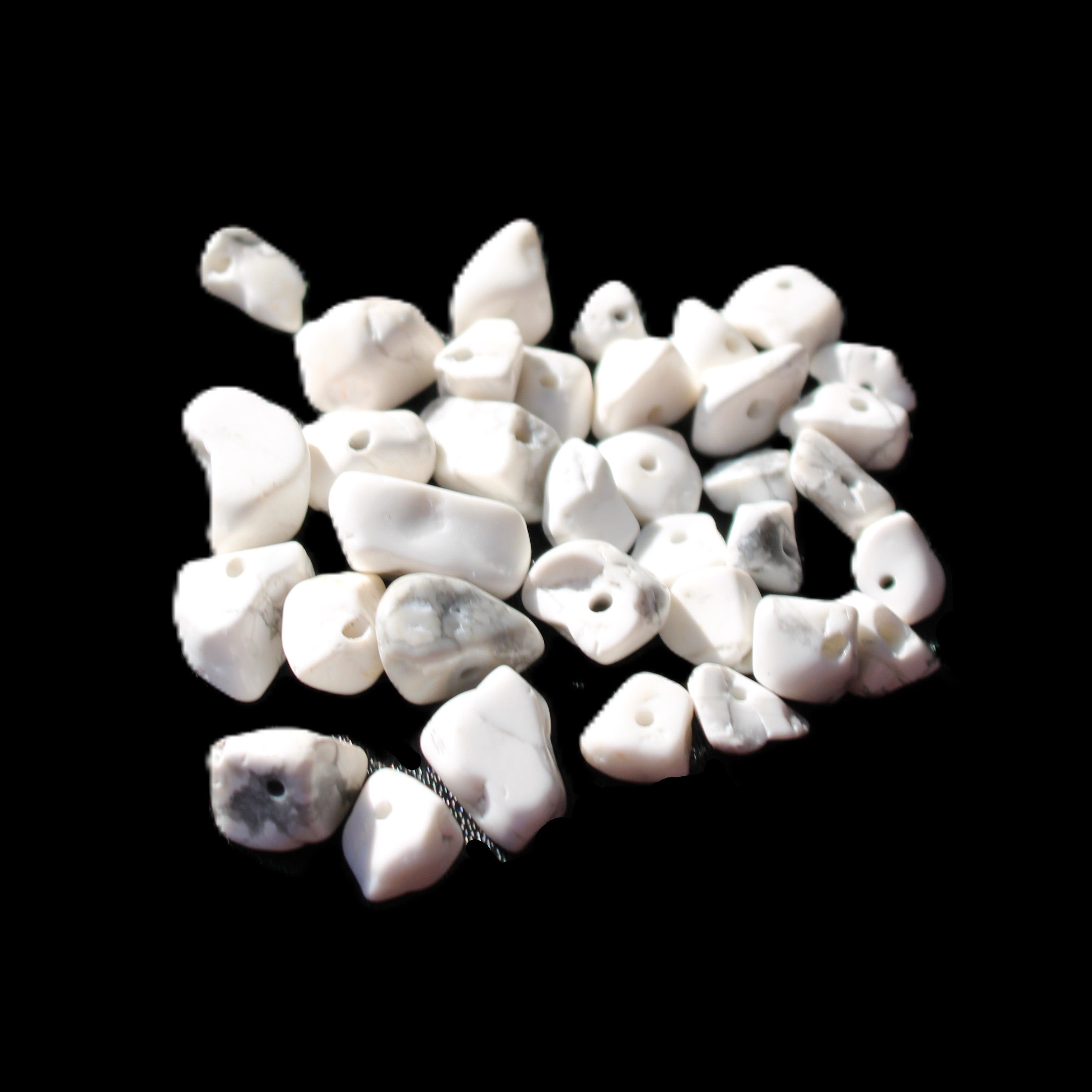 Tiny drilled beads for bracelet/necklace Black and White 10g in sunlight - Rocks and Things Store