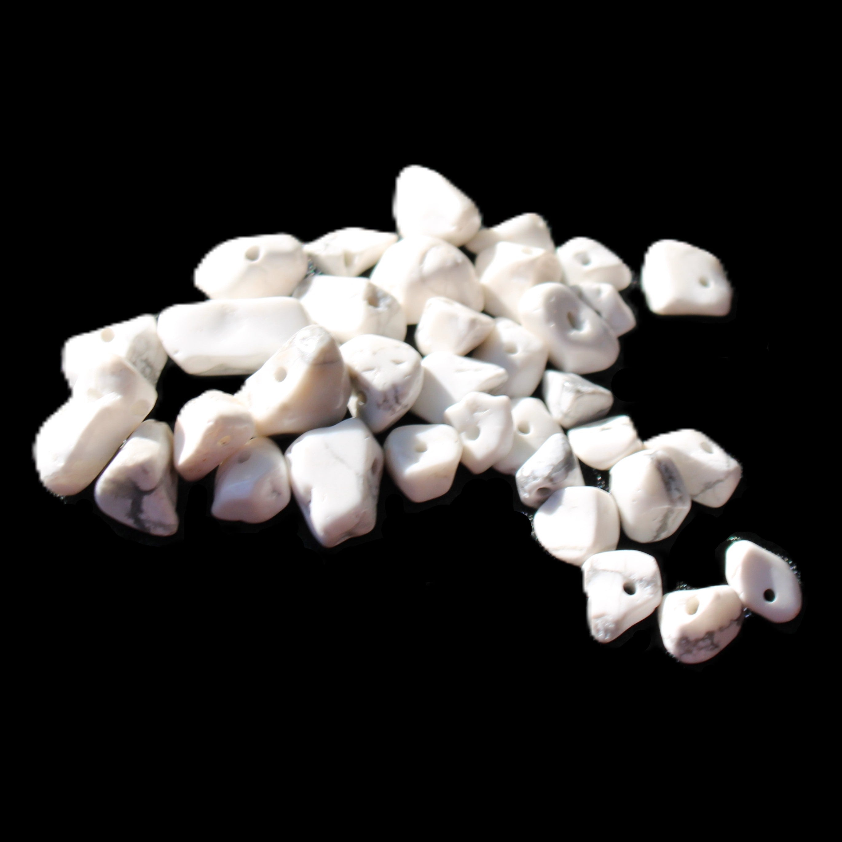 Tiny drilled beads for bracelet/necklace Black and White 10g in sunlight - Rocks and Things Store