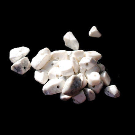 Tiny drilled beads for bracelet/necklace Black and White 10g in sunlight - Rocks and Things Store