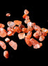 Tiny drilled beads for bracelet/necklace Red and Gold 8-10g in sunlight - Rocks and Things Store