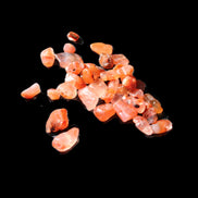 Tiny drilled beads for bracelet/necklace Red and Gold 8-10g in sunlight - Rocks and Things Store