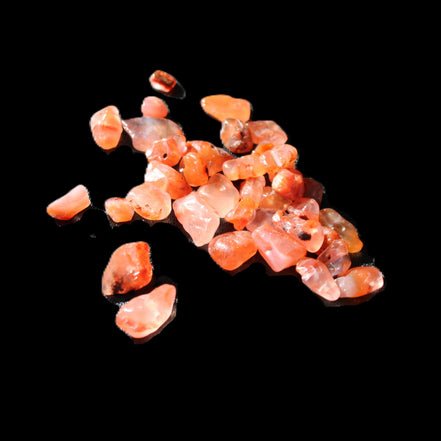 Tiny drilled beads for bracelet/necklace Red and Gold 8-10g in sunlight - Rocks and Things Store