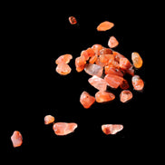 Tiny drilled beads for bracelet/necklace Red and Gold 8-10g in sunlight - Rocks and Things Store