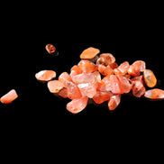 Tiny drilled beads for bracelet/necklace Red and Gold 8-10g in sunlight - Rocks and Things Store