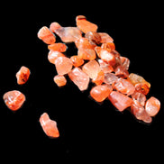 Tiny drilled beads for bracelet/necklace Red and Gold 8-10g in sunlight - Rocks and Things Store