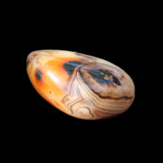 Crazy Lace Silk Banded Agate tumbled stone from Madagascar 39g in sunlight - Rocks and Things Store