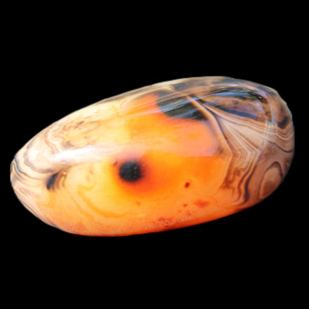 Crazy Lace Silk Banded Agate tumbled stone from Madagascar 39g in sunlight - Rocks and Things Store