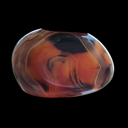 Crazy Lace Silk Banded Agate tumbled stone from Madagascar 39g in sunlight -  Rocks and Things Store