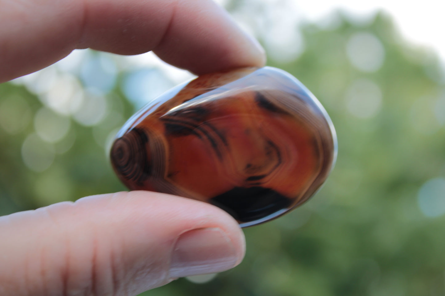 Crazy Lace Silk Banded Agate Tumbled Stone from Madagascar 39g Rocks and Things