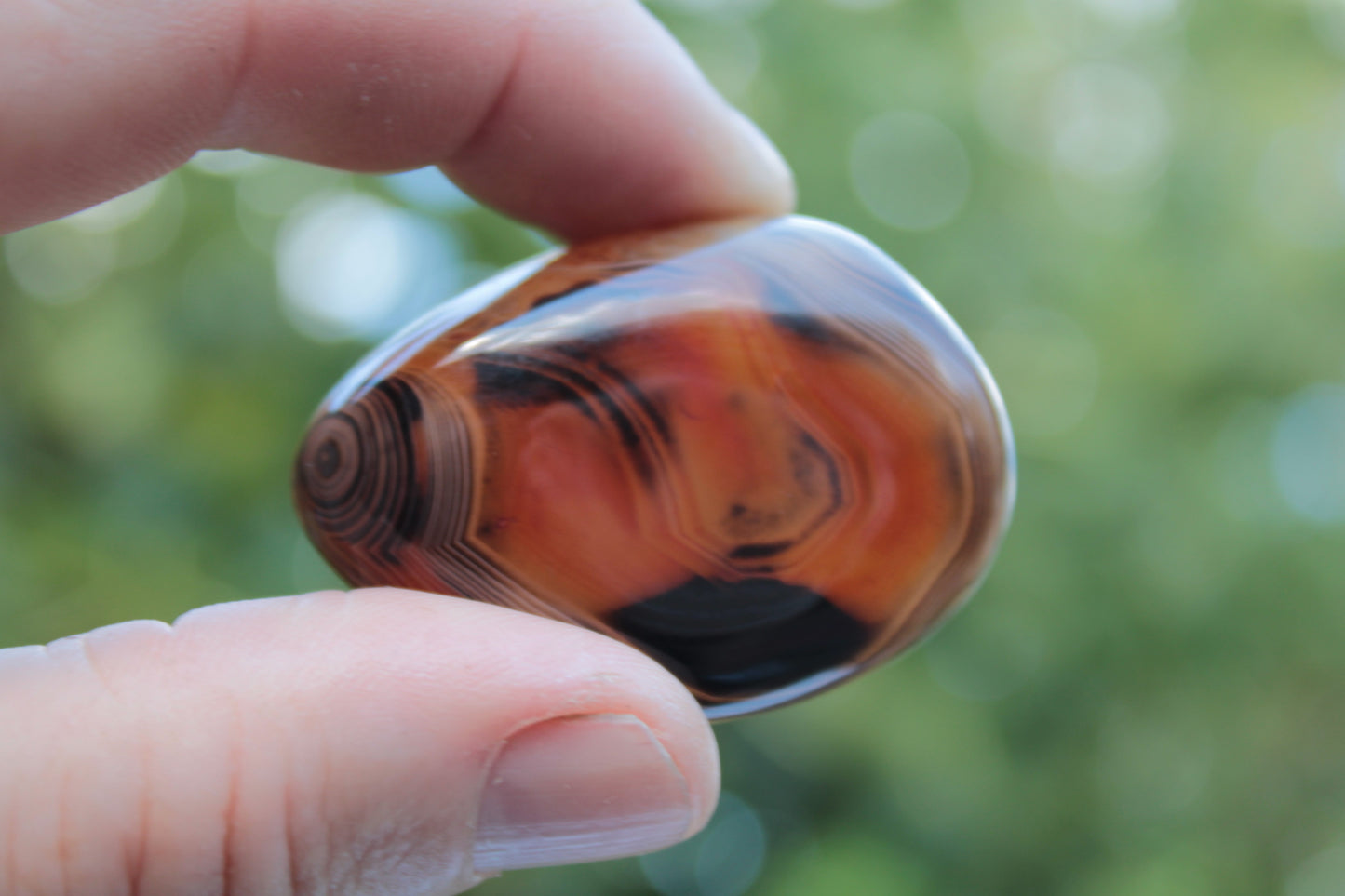 Crazy Lace Silk Banded Agate Tumbled Stone from Madagascar 39g Rocks and Things