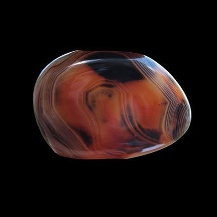 Crazy Lace Silk Banded Agate tumbled stone from Madagascar 39g in sunlight -  Rocks and Things Store