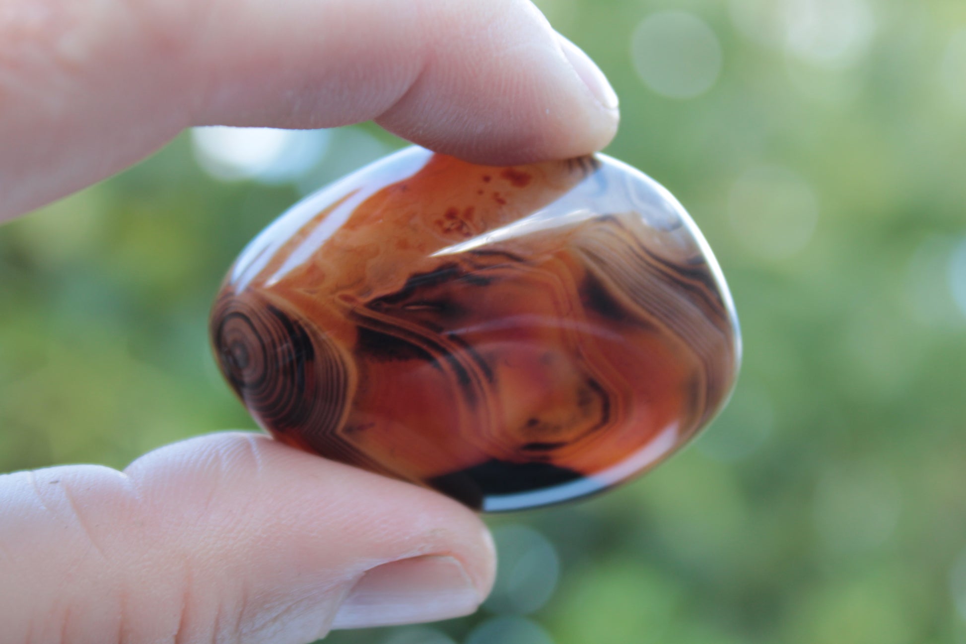 Crazy Lace Silk Banded Agate Tumbled Stone from Madagascar 39g Rocks and Things