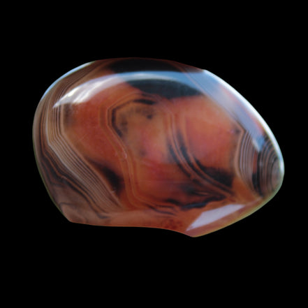 Crazy Lace Silk Banded Agate tumbled stone from Madagascar 39g in sunlight -  Rocks and Things Store