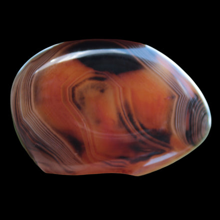 Crazy Lace Silk Banded Agate tumbled stone from Madagascar 39g in sunlight -  Rocks and Things Store