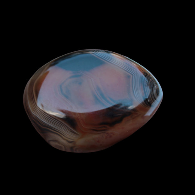 Crazy Lace Silk Banded Agate tumbled stone from Madagascar 39g in sunlight -  Rocks and Things Store