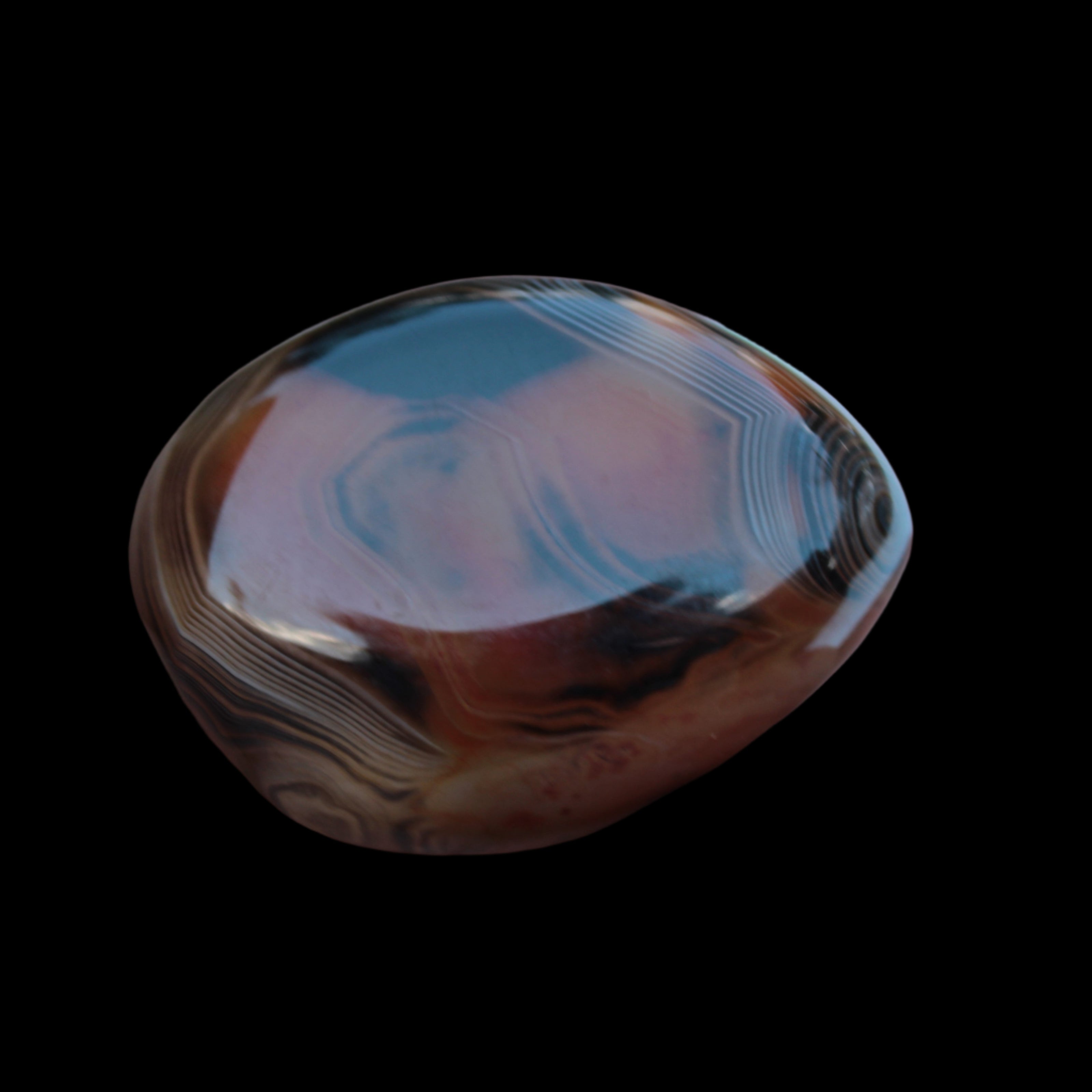 Crazy Lace Silk Banded Agate tumbled stone from Madagascar 39g in sunlight -  Rocks and Things Store