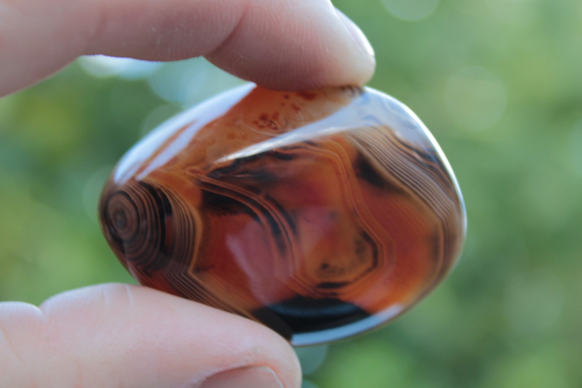 Crazy Lace Silk Banded Agate Tumbled Stone from Madagascar 39g Rocks and Things