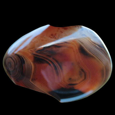 Crazy Lace Silk Banded Agate tumbled stone from Madagascar 39g in sunlight -  Rocks and Things Store