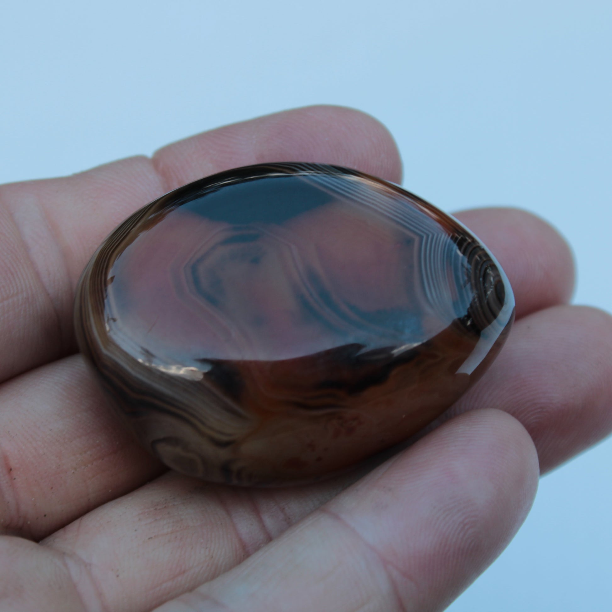 Crazy Lace Silk Banded Agate Tumbled Stone from Madagascar 39g Rocks and Things