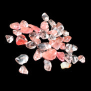 Tiny drilled beads for bracelet/necklace Red and Gold 8-10g in sunlight - Rocks and Things Store