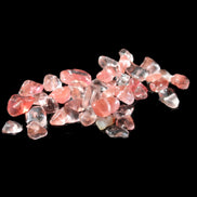 Tiny drilled beads for bracelet/necklace Red and Gold 8-10g in sunlight - Rocks and Things Store