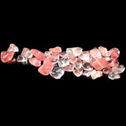 Tiny drilled beads for bracelet/necklace Red and Gold 8-10g in sunlight - Rocks and Things Store
