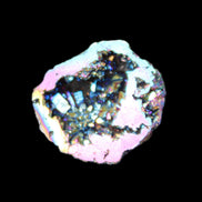 Electric Pink Agate electroplated geode 30mm 8-9g in sunlight - Rocks and Things Store