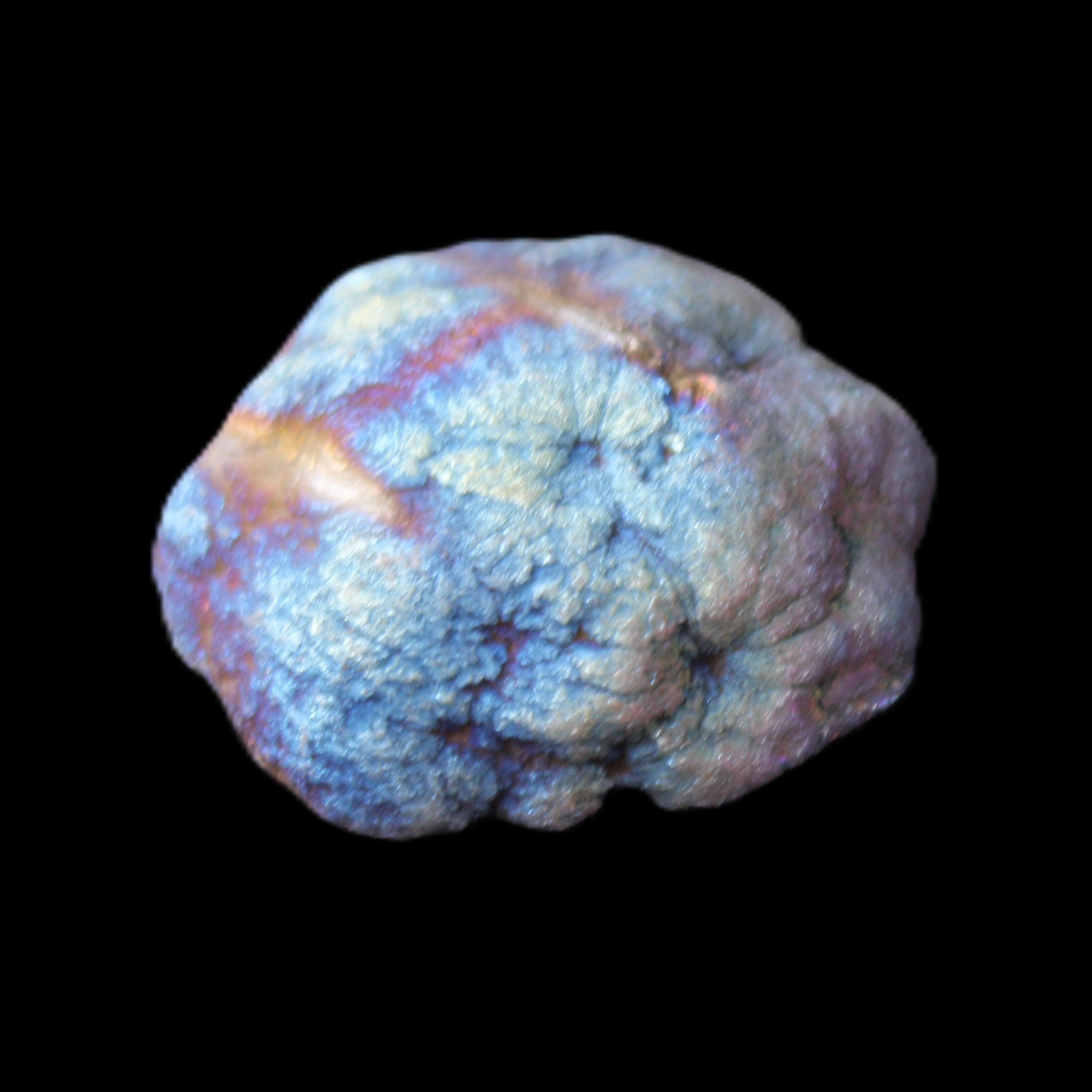 Electric Pink Agate electroplated geode 30mm 8-9g in sunlight - Rocks and Things Store