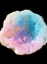 Aura electroplated geode 46mm 33/37g in sunlight - Rocks and Things Store