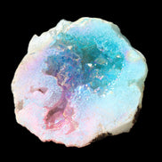 Aura electroplated geode 46mm 33/37g in sunlight - Rocks and Things Store
