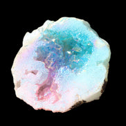 Aura electroplated geode 46mm 33/37g in sunlight - Rocks and Things Store