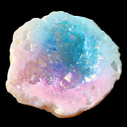 Aura electroplated geode 46mm 33/37g in sunlight - Rocks and Things Store