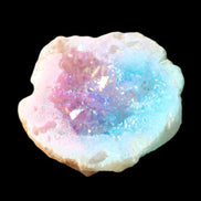 Aura electroplated geode 46mm 33/37g in sunlight - Rocks and Things Store