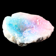 Aura electroplated geode 46mm 33/37g in sunlight - Rocks and Things Store